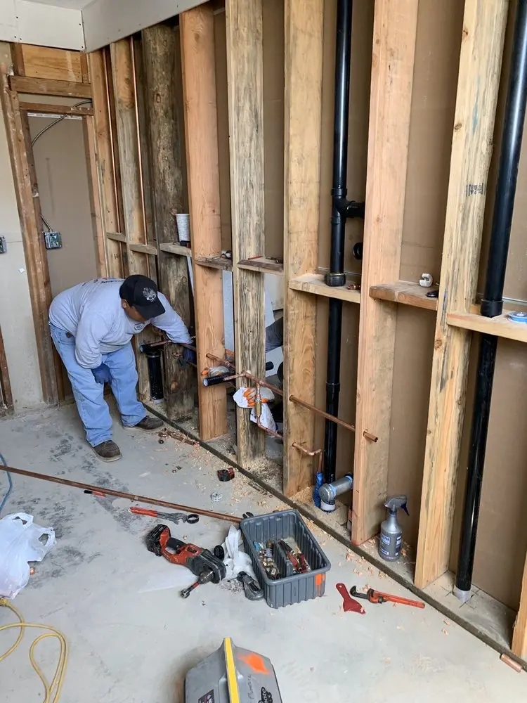 Commercial rough-in plumbing for Water Heater Replacement in Washoe Valley